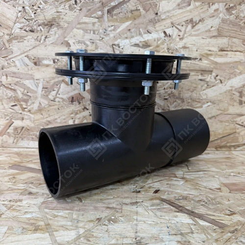 Ревизия канализационная 90 гр 160х110 SDR26 фланцевая короткая