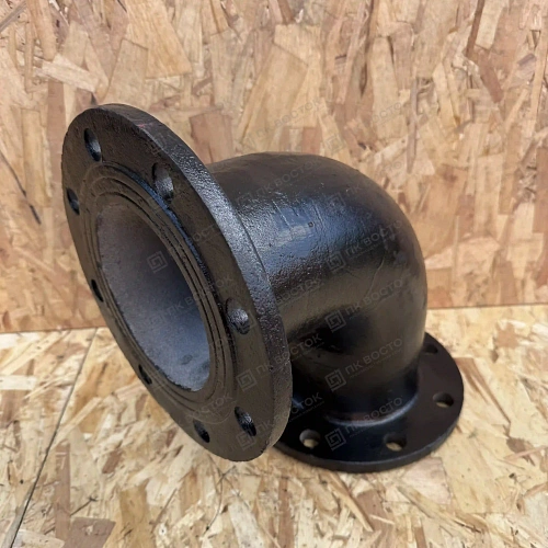 Отвод чугунный фланцевый УФ 100 мм Ру10 ГОСТ 5525-88